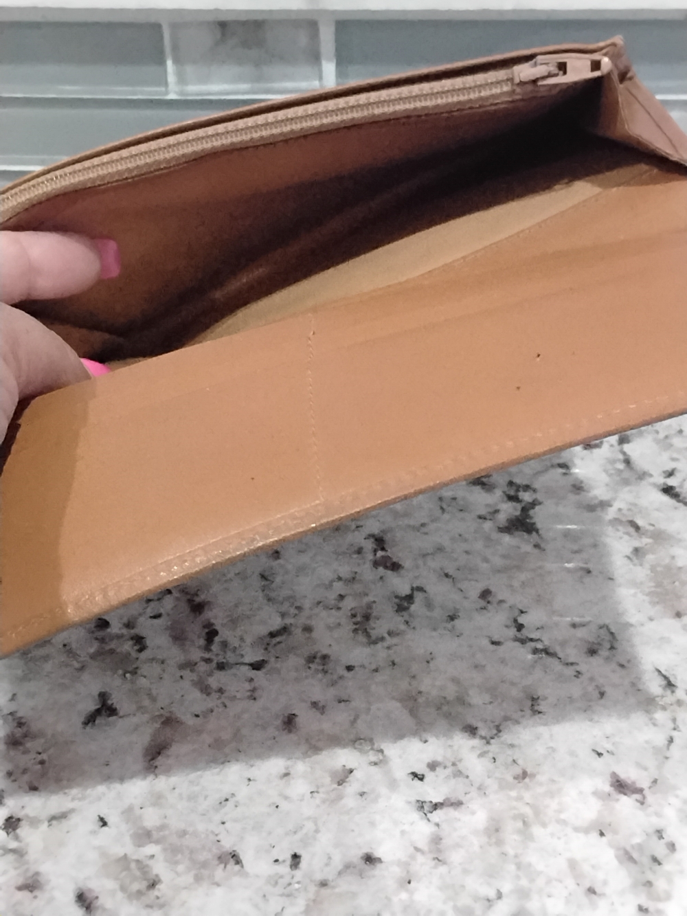 Vintage Celine Triomphe Canvas Long Wallet with Tan Trim - Picture 10 of 16